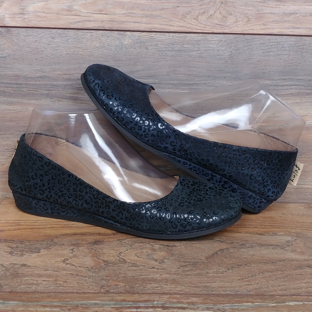 French Sole FS/NY Zeppa Leopard Wedges